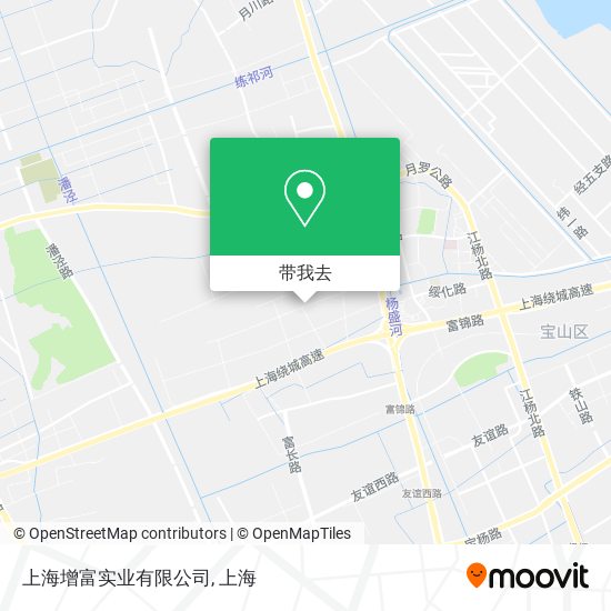 上海增富实业有限公司地图