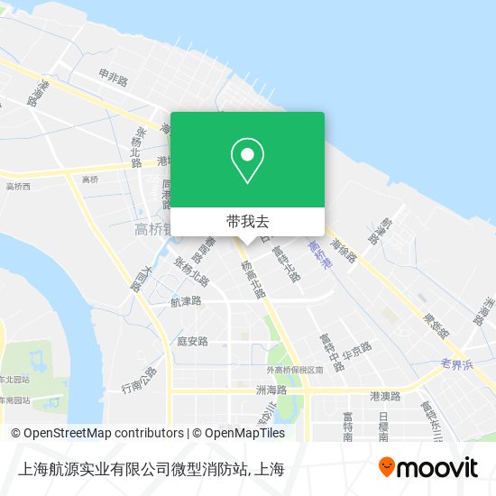 上海航源实业有限公司微型消防站地图