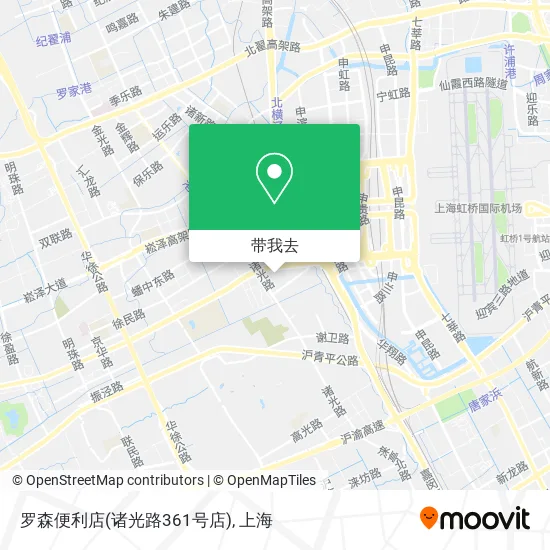 罗森便利店(诸光路361号店)地图