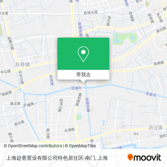 上海赵巷置业有限公司特色居住区-南门地图