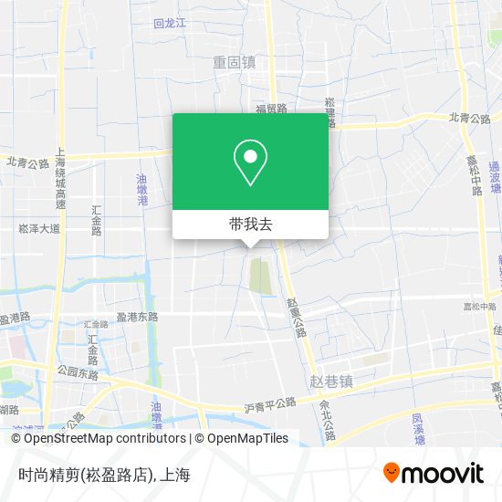 时尚精剪(崧盈路店)地图