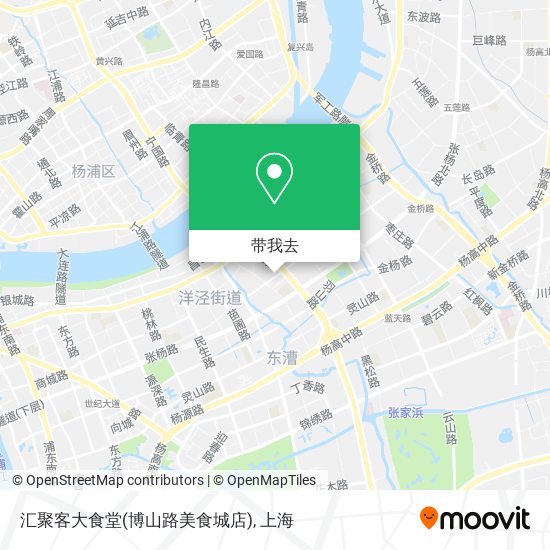 汇聚客大食堂(博山路美食城店)地图