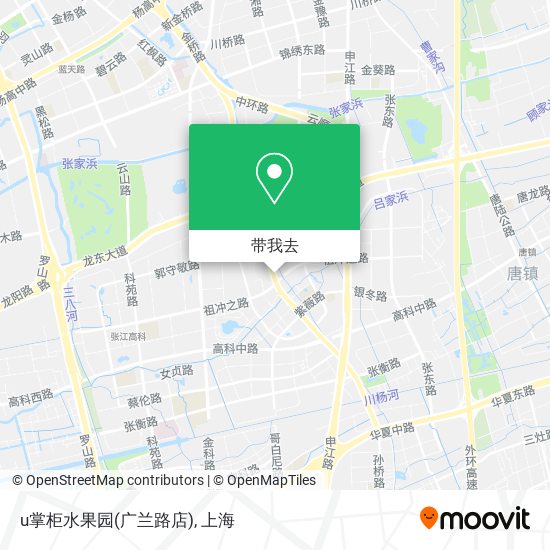 u掌柜水果园(广兰路店)地图