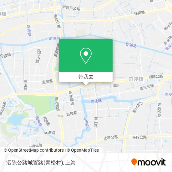 泗陈公路城置路(青松村)地图