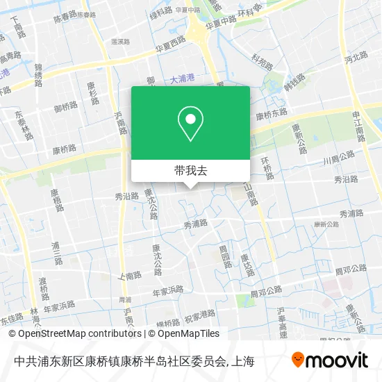 中共浦东新区康桥镇康桥半岛社区委员会地图