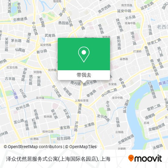 泽众优然居服务式公寓(上海国际名园店)地图