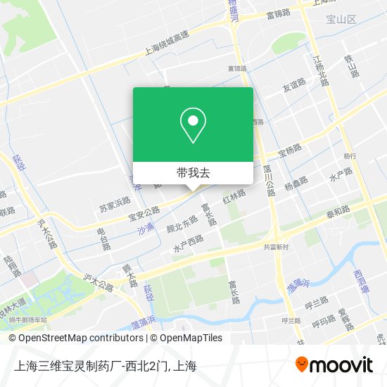 上海三维宝灵制药厂-西北2门地图