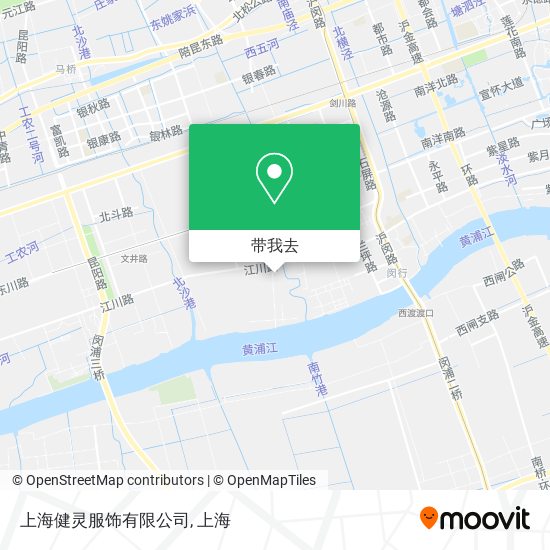 上海健灵服饰有限公司地图
