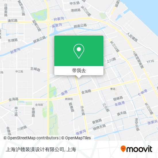 上海沪赣装潢设计有限公司地图