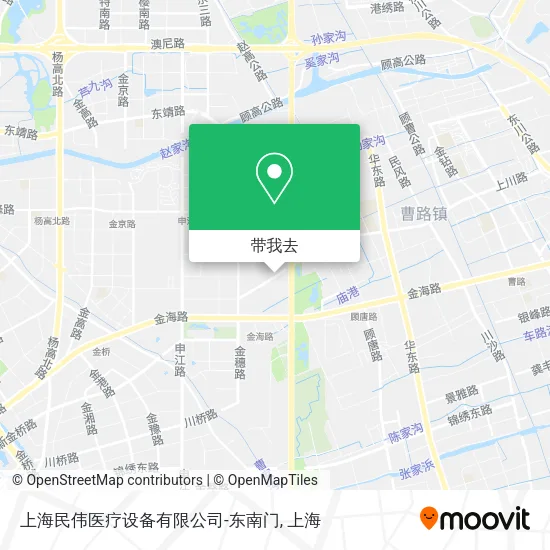 上海民伟医疗设备有限公司-东南门地图