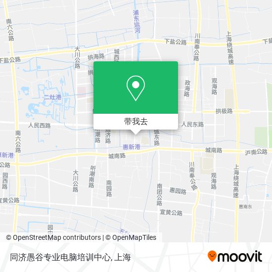 同济愚谷专业电脑培训中心地图