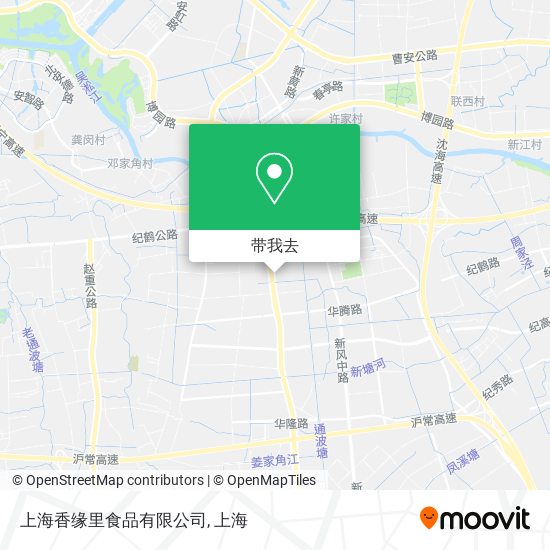 上海香缘里食品有限公司地图