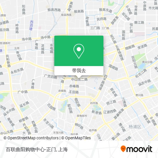 百联曲阳购物中心-正门地图