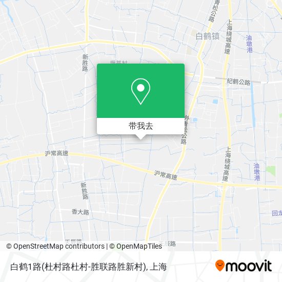 白鹤1路(杜村路杜村-胜联路胜新村)地图