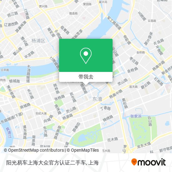 阳光易车上海大众官方认证二手车地图