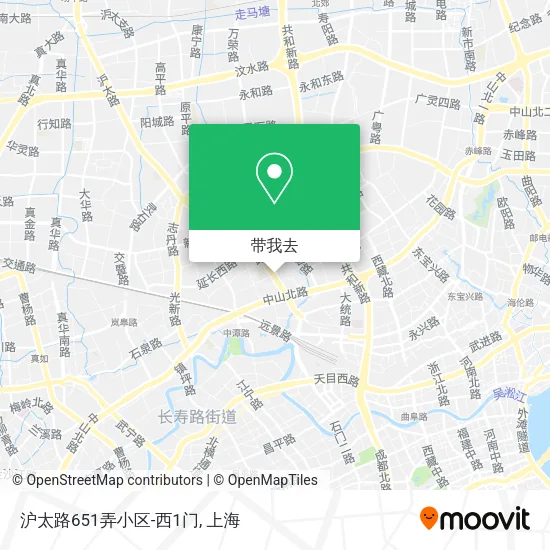沪太路651弄小区-西1门地图