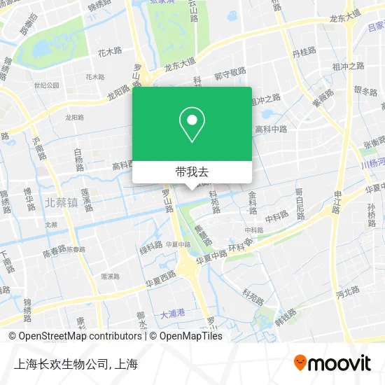 上海长欢生物公司地图