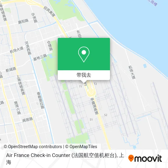 Air France Check-in Counter (法国航空值机柜台)地图