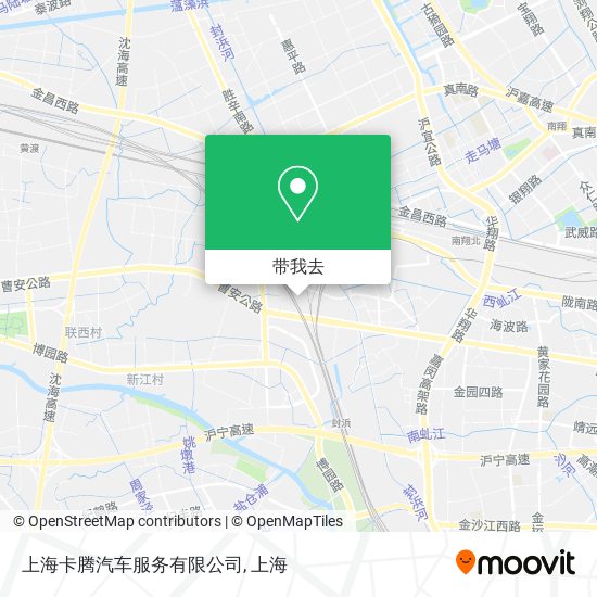 上海卡腾汽车服务有限公司地图