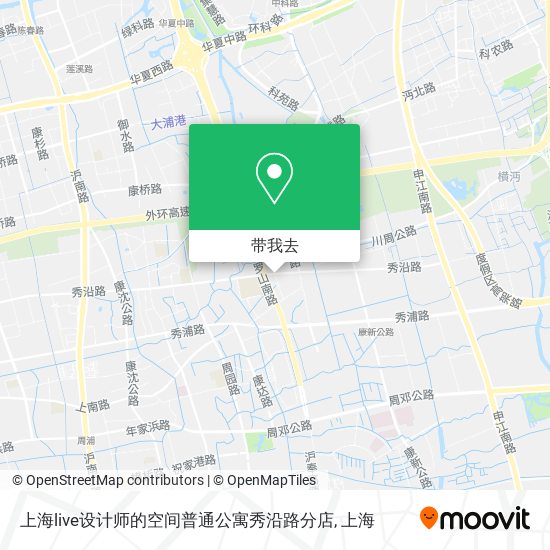 上海live设计师的空间普通公寓秀沿路分店地图