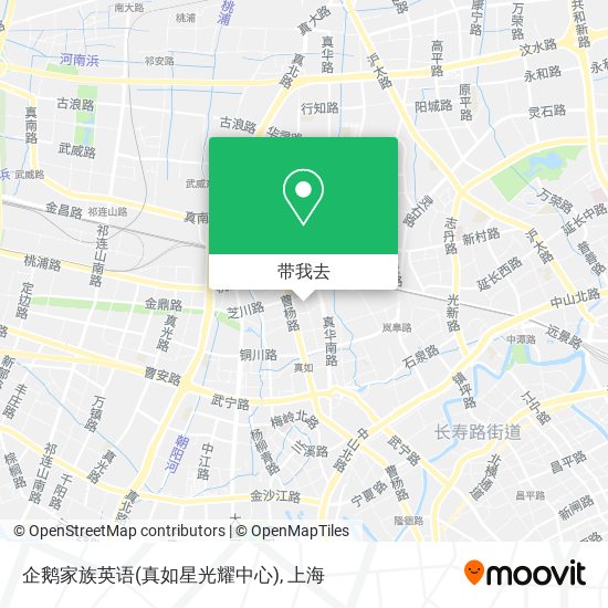 企鹅家族英语(真如星光耀中心)地图