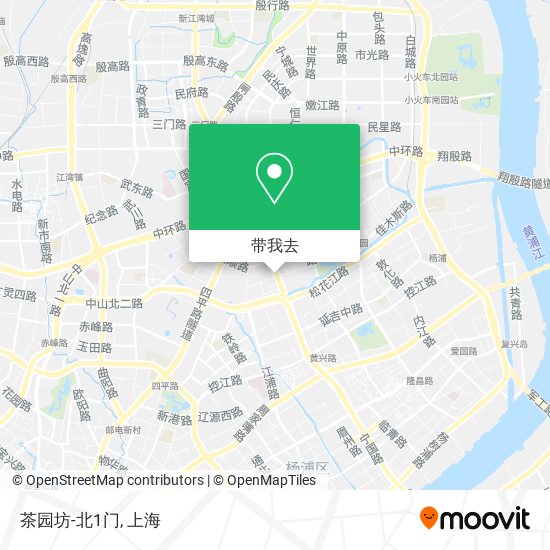 茶园坊-北1门地图