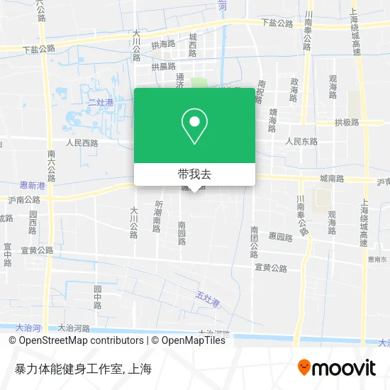 暴力体能健身工作室地图