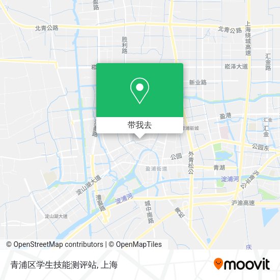 青浦区学生技能测评站地图