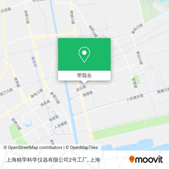 上海精学科学仪器有限公司2号工厂地图