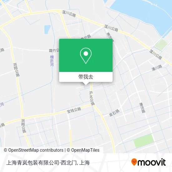 上海青岚包装有限公司-西北门地图