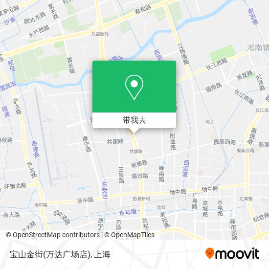 宝山金街(万达广场店)地图