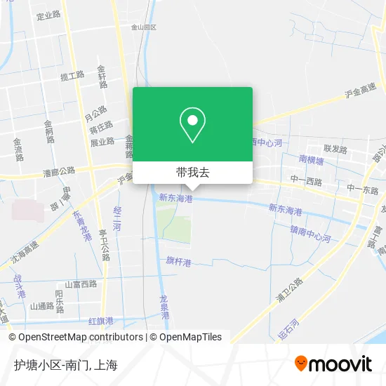 护塘小区-南门地图