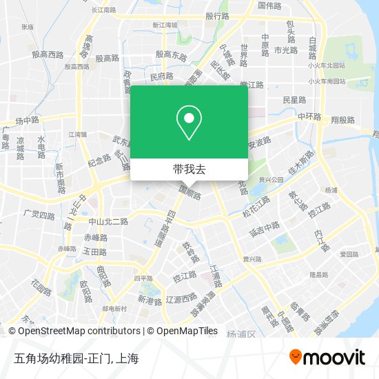 五角场幼稚园-正门地图