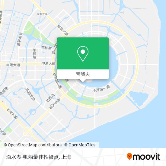 滴水湖-帆船最佳拍摄点地图