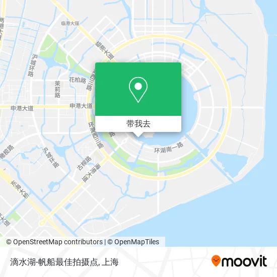 滴水湖-帆船最佳拍摄点地图