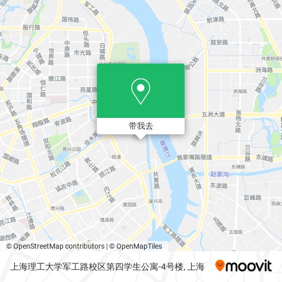 上海理工大学军工路校区第四学生公寓-4号楼地图