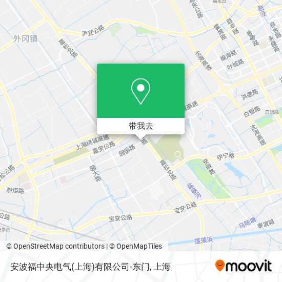 安波福中央电气(上海)有限公司-东门地图