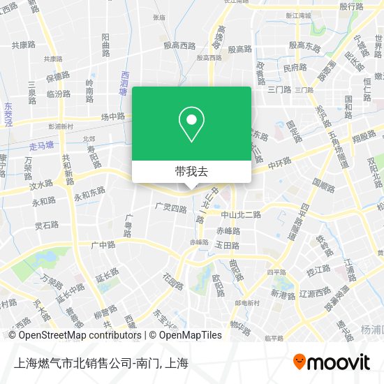 上海燃气市北销售公司-南门地图