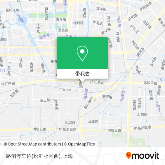 路侧停车位(松汇小区西)地图