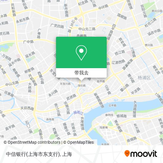 中信银行(上海市东支行)地图