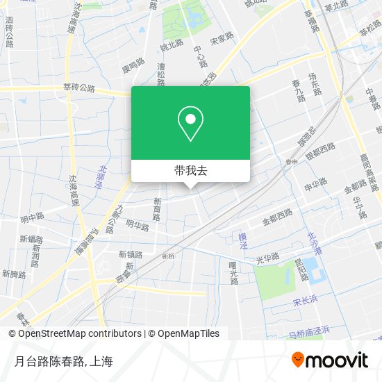 月台路陈春路地图