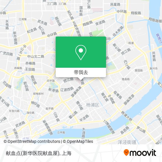 献血点(新华医院献血屋)地图