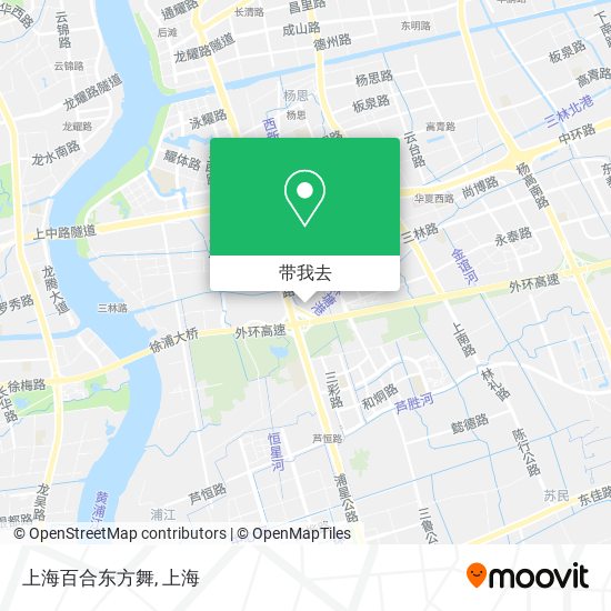 上海百合东方舞地图