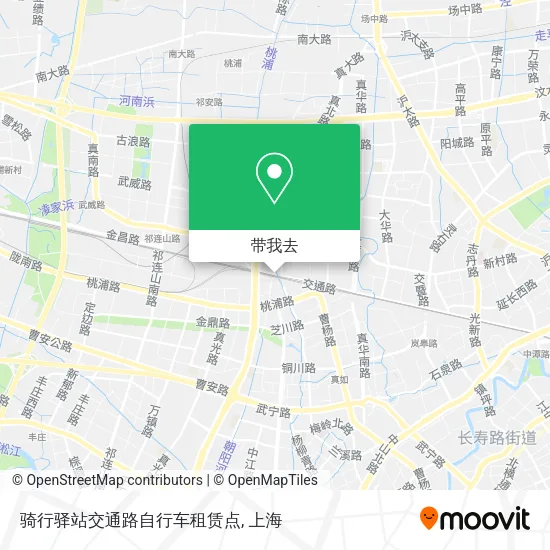 骑行驿站交通路自行车租赁点地图