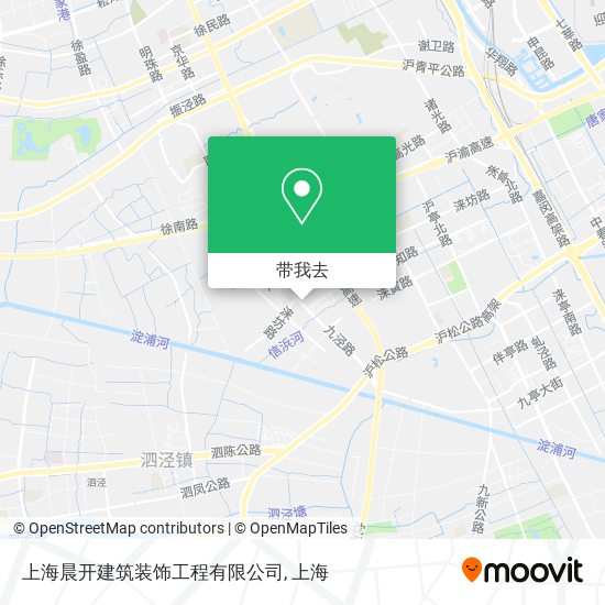 上海晨开建筑装饰工程有限公司地图