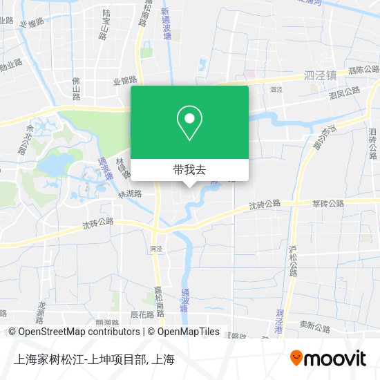 上海家树松江-上坤项目部地图