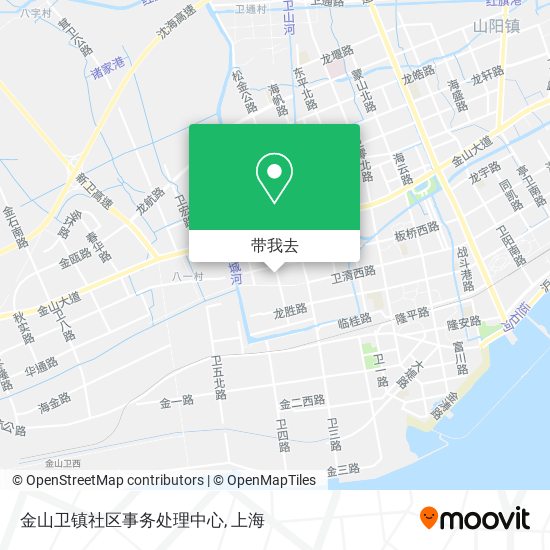 金山卫镇社区事务处理中心地图