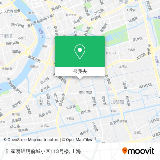 陆家嘴锦绣前城小区113号楼地图