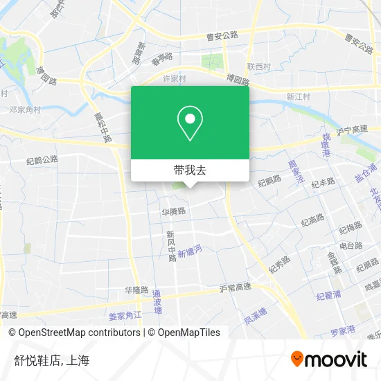 舒悦鞋店地图