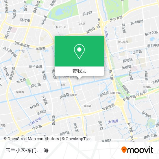 玉兰小区-东门地图